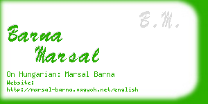 barna marsal business card